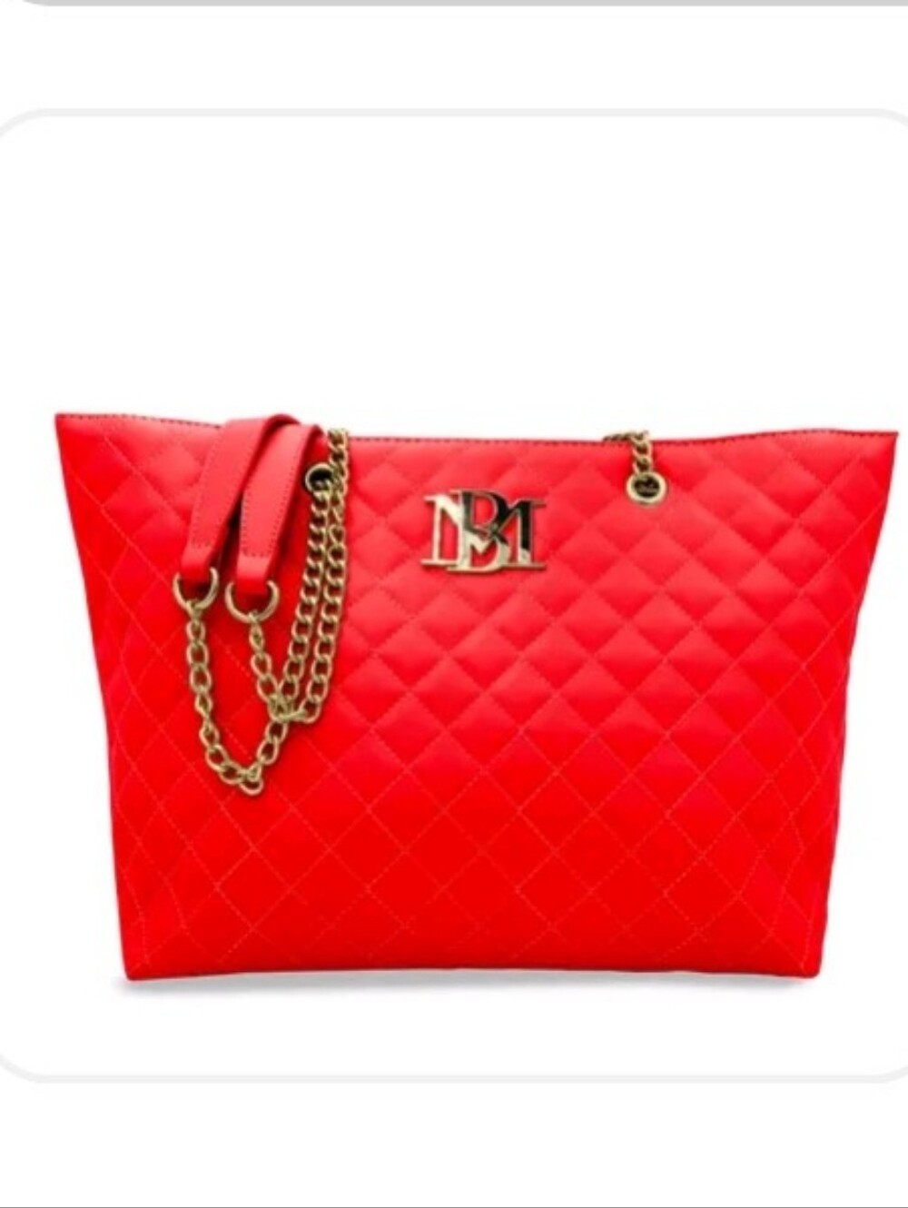 NWT-The Badgley Mischka Large Quilted Tote Bag.